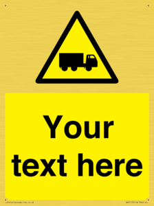 Custom Lorry Hazard Sign